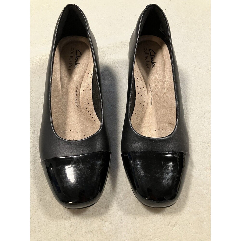 Charlie Diva Collection By Clarks Black Pumps Heel Shoes Cushioned Women's 8.5